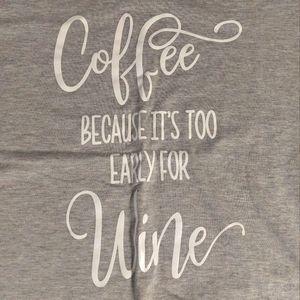 Coffee, Wine Gray Tee Sz 2XL